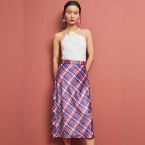 Hutch Plaid Midi Skirt